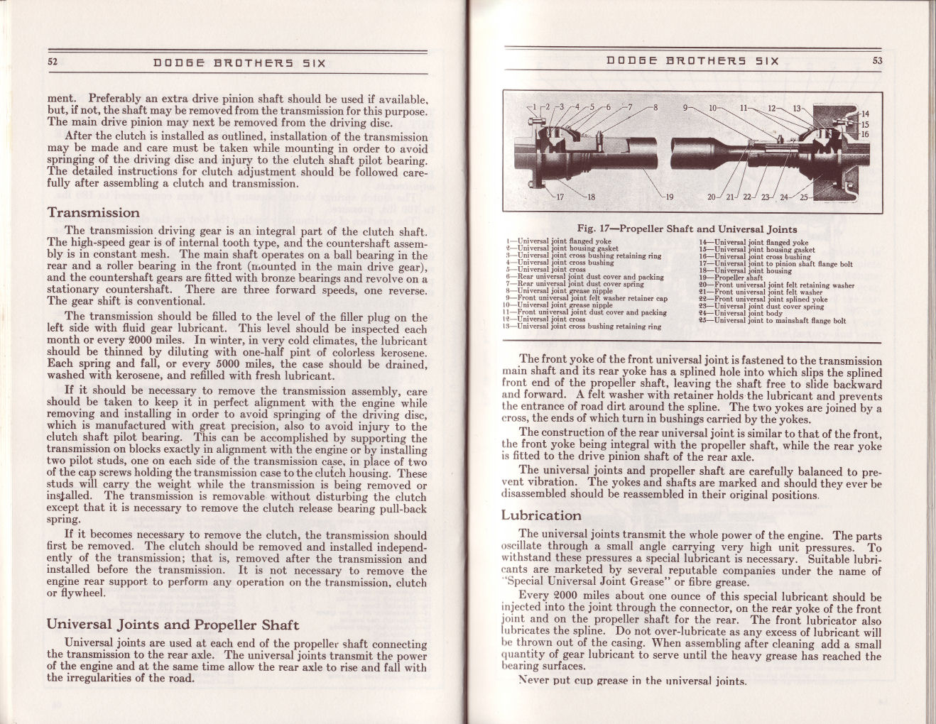 1930 Dodge Six Instruction Book Page 18
